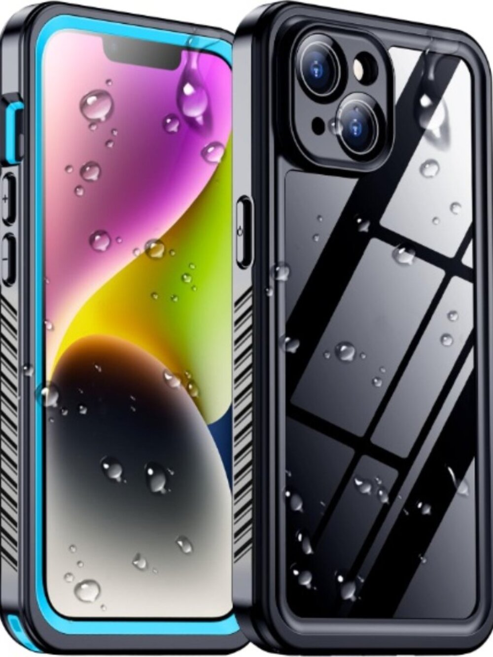 iPhone 14 Case Waterproof, Built-in Screen & Camera Protector